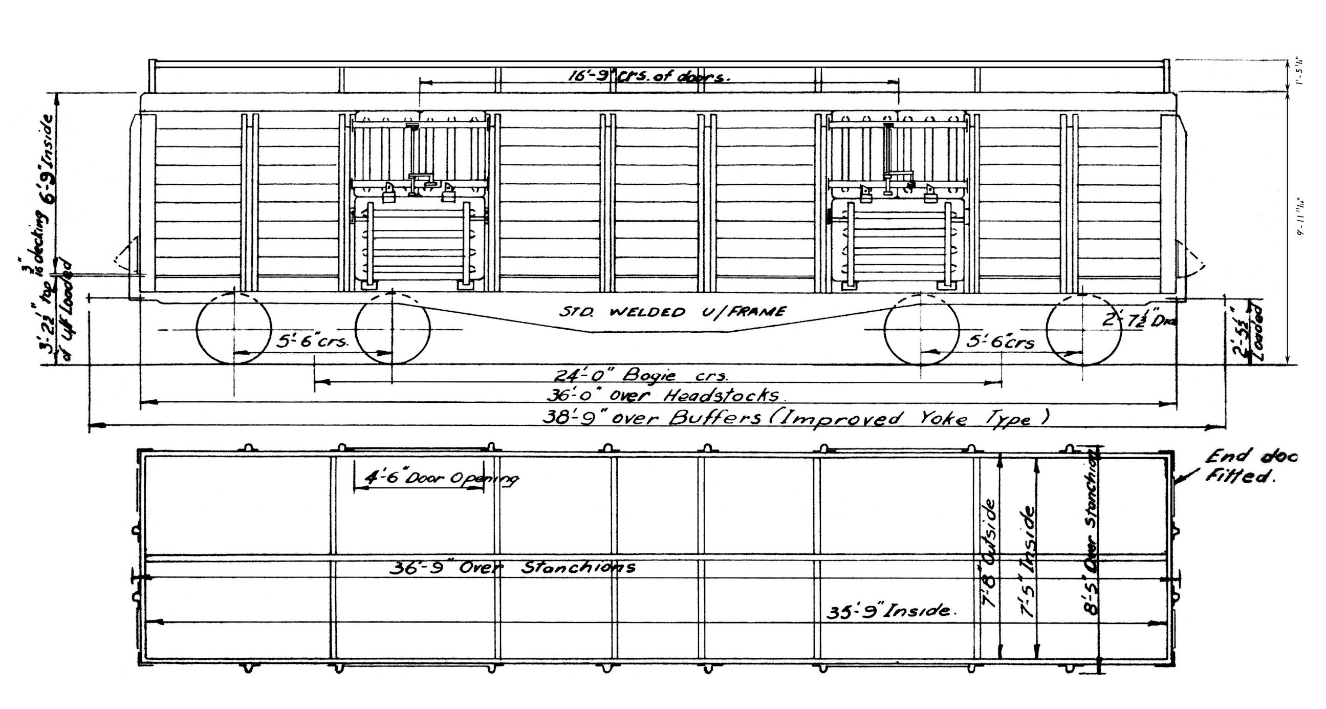 Class RCW & RCWA wooden bodied open wagons